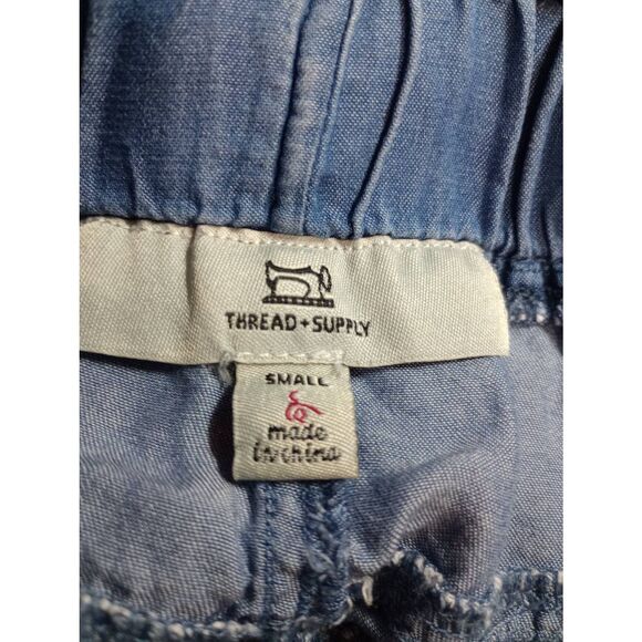 Thread &‎ Supply Shorts Ladies Small Chambray High Rise - Picture 3 of 5